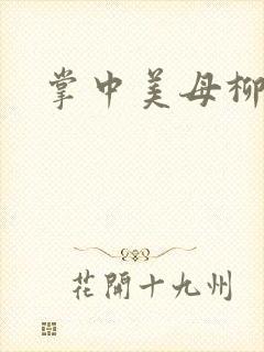 掌中美母柳玉茹