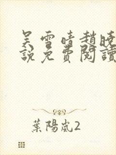 吴雪晴赵晓东小说免费阅读