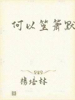 何以笙箫默小说