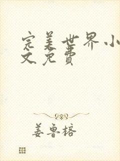 完美世界小说全文免费