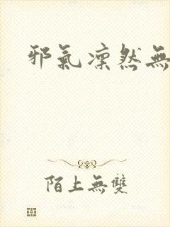 邪气凛然无弹窗