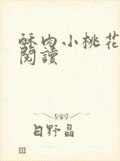 酥肉小桃花全文阅读