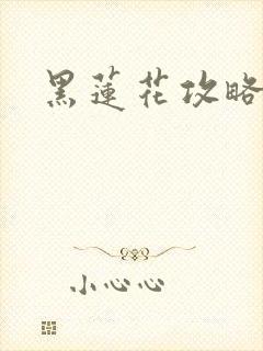 黑莲花攻略手册