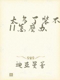 太多了装不下h11怎么办