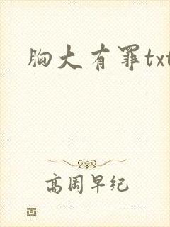 胸大有罪txt