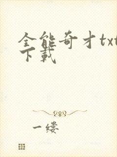 全能奇才txt下载