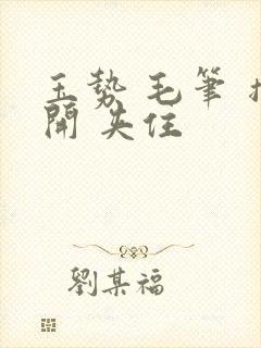 玉势 毛笔 撑开 夹住