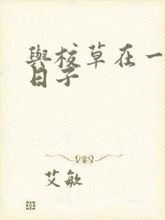 与校草在一起的日子