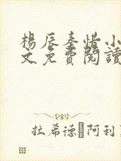 杨辰秦惜小说全文免费阅读完整版