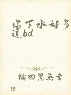 你下水好多下水道bd