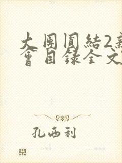 大团圆结2亲情会目录全文阅读视频