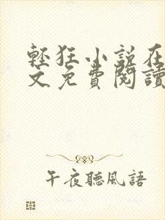 轻狂小说在线全文免费阅读