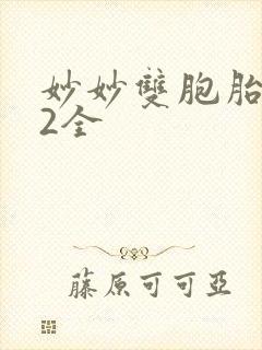 妙妙双胞胎1-2全封面