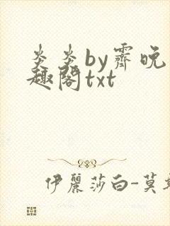 炎炎by霁晚笔趣阁txt