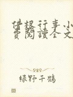 借根行事小说免费阅读全文在线阅笔趣无弹窗