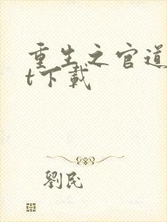 重生之官道txt下载