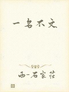 一名不文