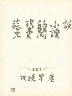 苏玥的小说全文免费阅读