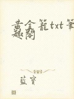 黄金笼txt笔趣阁