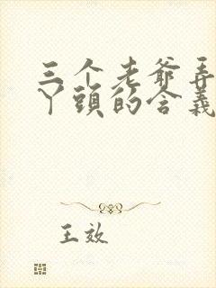 三个老爷弄一个丫头的含义封面