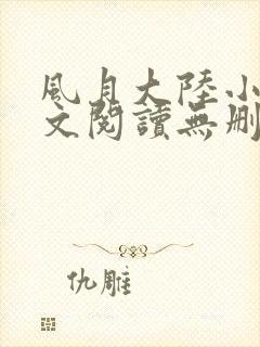 风月大陆小说全文阅读无删减