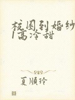 校园到婚纱1V1高冷甜