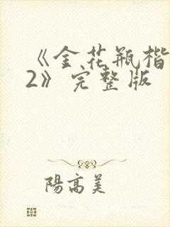 《金花瓶楷梅花2》完整版