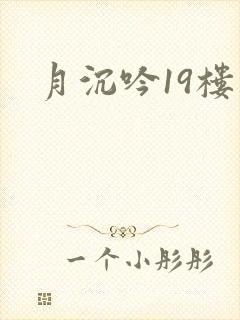 《月沉吟19楼》小说封面