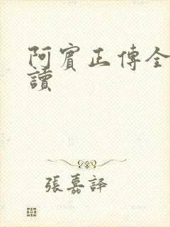 阿宾正传全文阅读