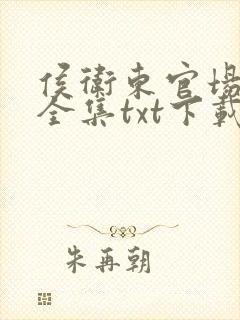 侯卫东官场笔记全集txt下载