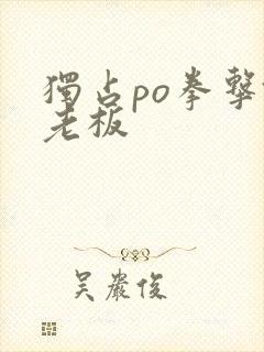 独占po拳击馆老板