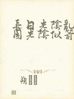 长日光阴乱作一团光阴似箭必读