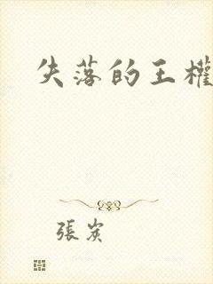 《失落的王权》小说封面