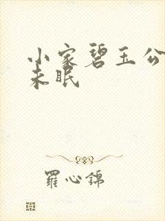 小家碧玉公主夜未眠封面