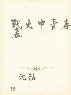 战火中青春演员表