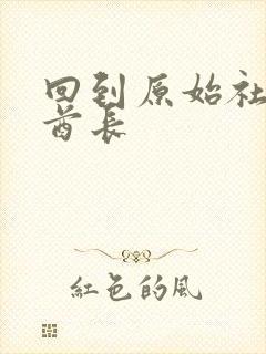 回到原始社会做酋长