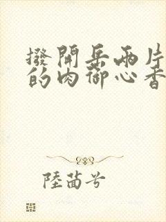 拨开岳两片肥嫩的肉御心香帅