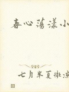 春心荡漾小说