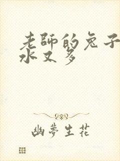 老师的兔子又软水又多