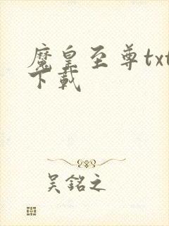 魔皇至尊txt下载