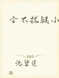 合不拢腿小说