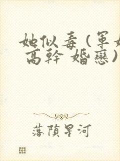 她似毒 (军婚 高干 婚恋)完结