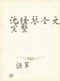 沈绣琴全文阅读完整