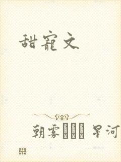 甜宠文