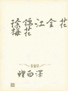 徐锦江金花瓶楷梅花