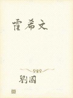 《霍希文》小说封面