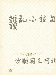 杂乱小说目录阅读