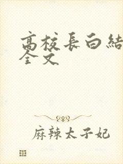高校长白结小说全文