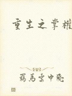 重生之掌权天下