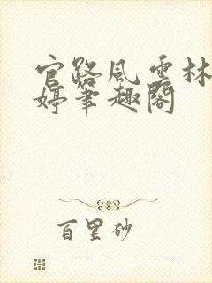 官路风云林海姜婷笔趣阁